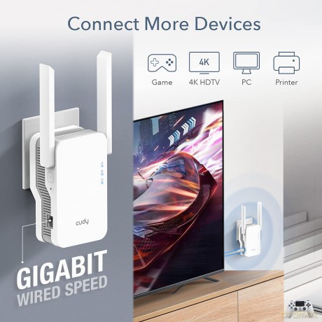 Wzmacniacz sygnału WiFi RE1800 Mesh AX1800
