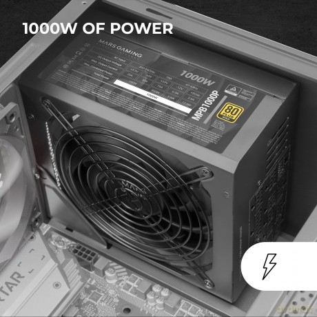 Zasilacz Tacens Mars MPB1000P 1000W ATX 3.1 80+ GOLD