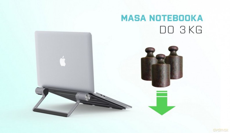Zestaw stacja dokująca + podstawka Metal Cooling Pad for notebooks (up-to 15.6) with USB-C Docking Station (Power Delivery 100 W)