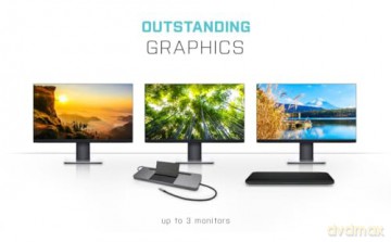 Zestaw Stacja dokująca USB-C Metal Ergonomic 4K 3x Display Power Delivery 85W + Zasilacz Uniwersalny 112 W