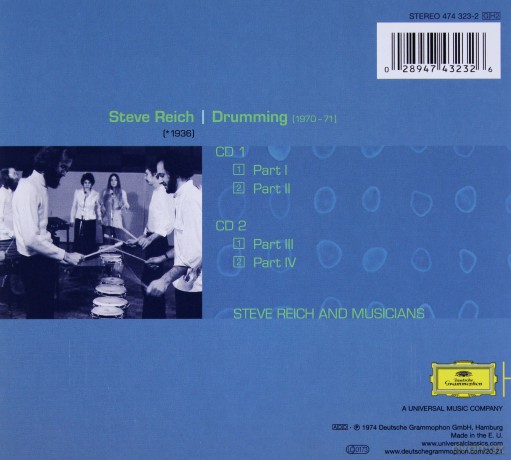 Steve Reich And Musicas: Drumming [2CD]