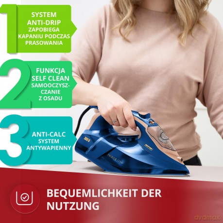 Żelazko ze stopą ceramiczną MZE-24/G