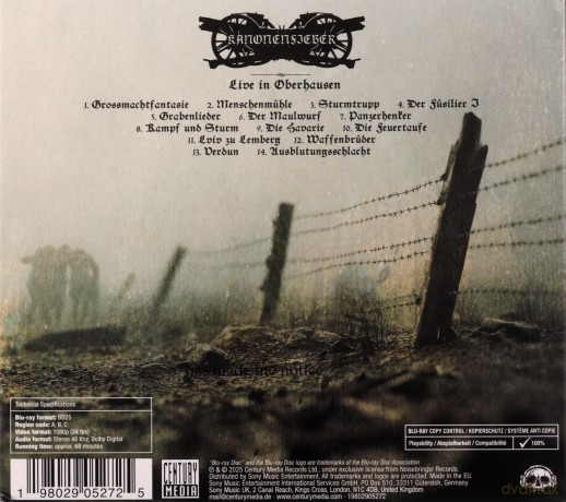 Kanonenfieber: Live in Oberhausen (digipack) [Blu-Ray]+[CD]
