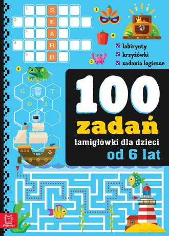 100 zadań - łamigłówki dla dzieci od 6 lat - Bogusław Michalec [KSIĄŻKA]