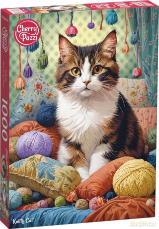 CHERRYPAZZI 1000 el. Knitty Cat 31131 [PUZZLE]