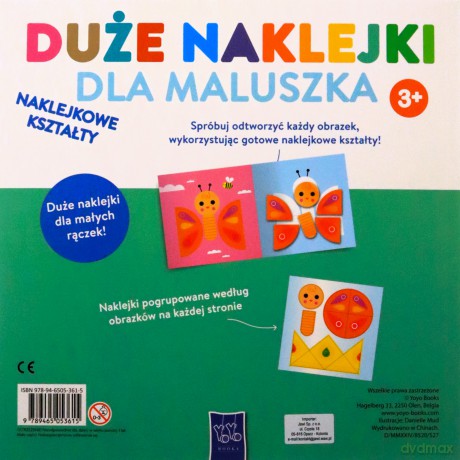 Duże naklejki dla maluszka. Kaczuszka 3+ - Opracowanie zbiorowe [KSIĄŻKA]