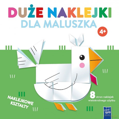 Duże naklejki dla maluszka. Kurka 4+ - Opracowanie zbiorowe [KSIĄŻKA]