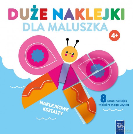 Duże naklejki dla maluszka. Motylek 4+ - Opracowanie zbiorowe [KSIĄŻKA]