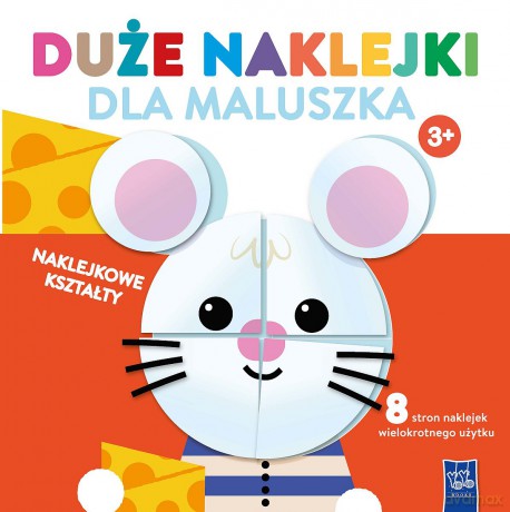 Duże naklejki dla maluszka. Myszka 3+ - Opracowanie zbiorowe [KSIĄŻKA]