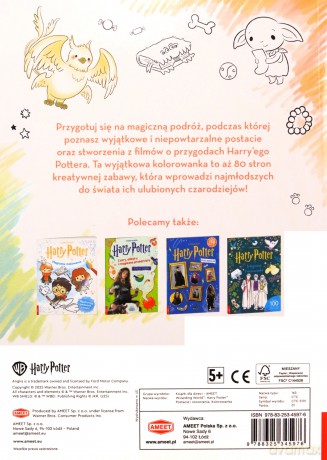 Harry Potter Postacie i Stworzenia kolorowanka CTC-5101 - Oparcowanie zbiorowe [KSIĄŻKA]