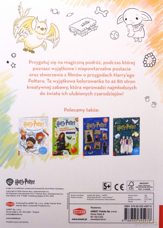 Harry Potter Postacie i Stworzenia kolorowanka CTC-5101 - Oparcowanie zbiorowe [KSIĄŻKA]