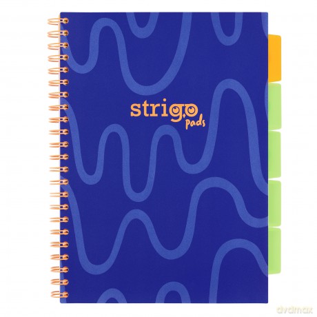Kołozeszyt Strigo A4 Project Book Neon granatowy kratka