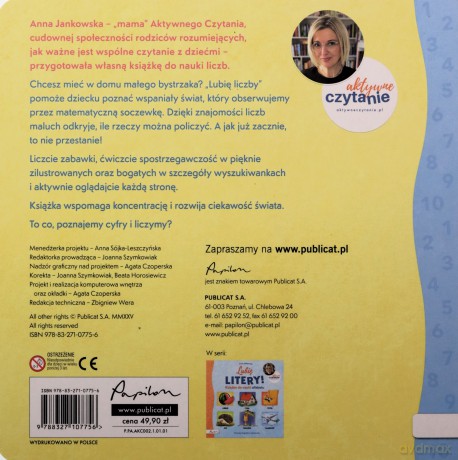 Lubię liczby! Książka do nauki liczb. Aktywne Czytanie - Anna Jankowska [KSIĄŻKA]