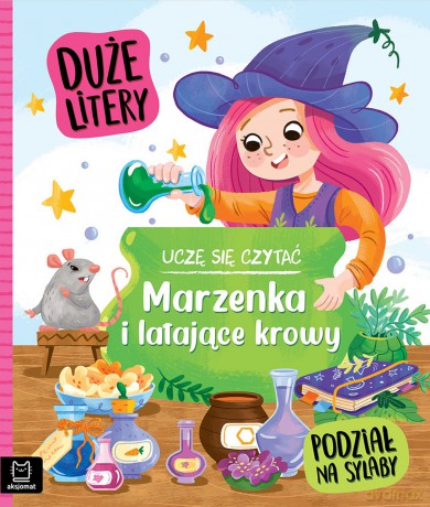 Marzenka i latające krowy. Uczę się czytać. Duże litery. Podział na sylaby - Agata Giełczyńska-Jonik [KSIĄŻKA]