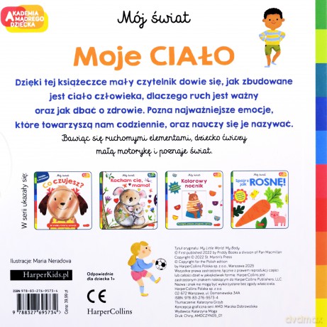 Moje ciało. Akademia mądrego dziecka. Mój świat - Roger Priddy [KSIĄŻKA]