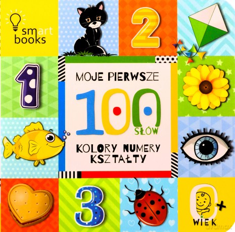Moje pierwsze 100 słów. Kolory, numery, kształty. 0+ - Opracowanie zbiorowe [KSIĄŻKA]