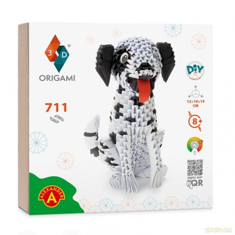Origami 3D Dalmatyńczyk