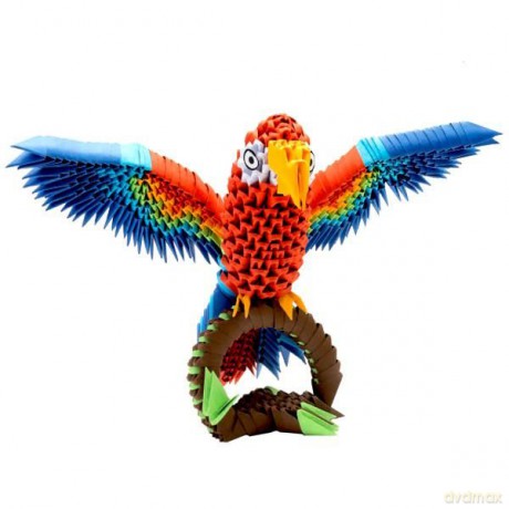 Origami 3D Papuga