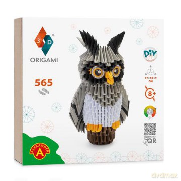 Origami 3D Sowa