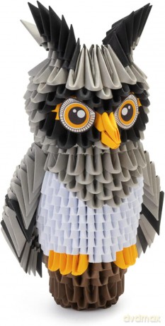Origami 3D Sowa