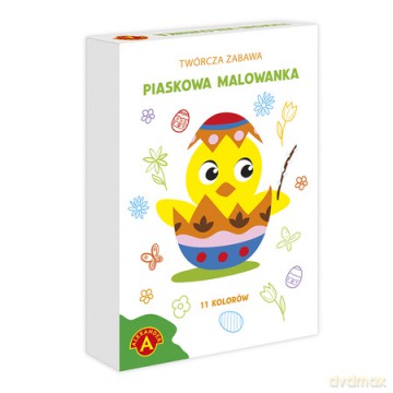 Piaskowe malowanki Wielkanocny Kurczaczek