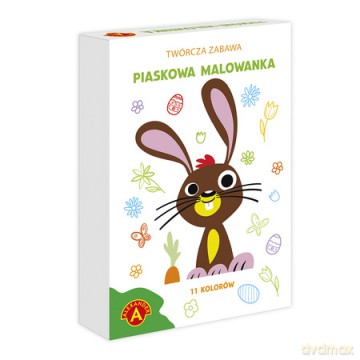 Piaskowe malowanki Wielkanocny Zajączek