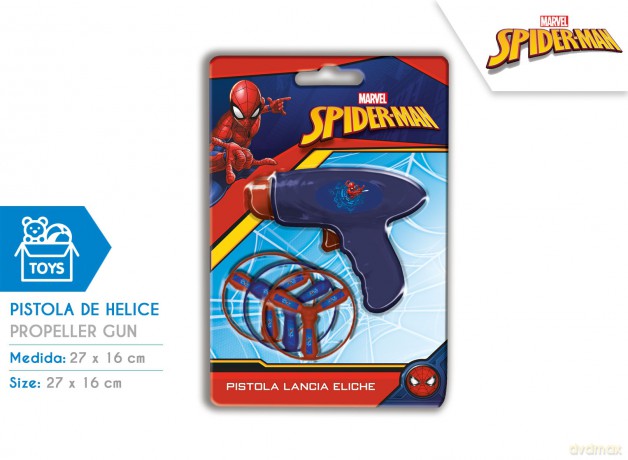 Pistolet do wystrzeliwania śmigiełek Spiderman SP0927