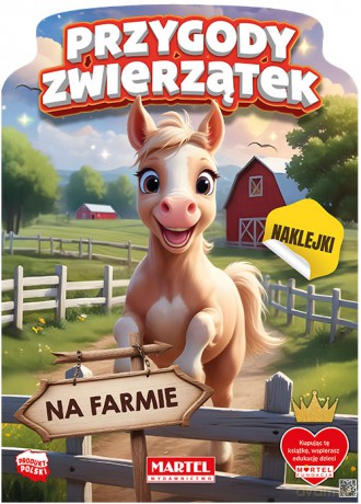 Przygody zwierzątek na farmie. Kolorowanka z naklejkami - Agata Niemirska [KSIĄŻKA]