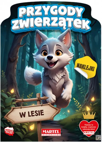 Przygody zwierzątek w lesie. Kolorowanka z naklejkami - Agata Niemirska [KSIĄŻKA]