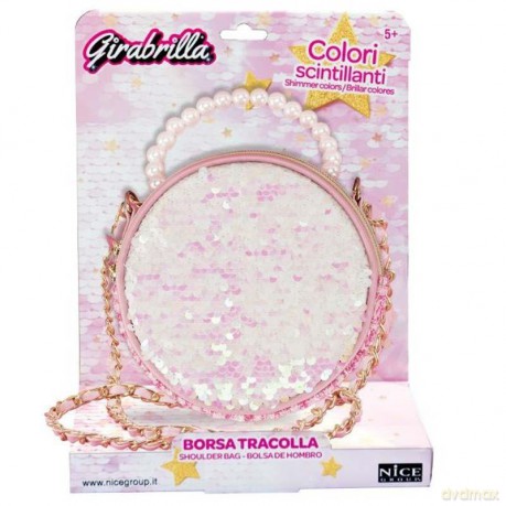 Torebka elegancka cekinowa okrągła Girabrilla