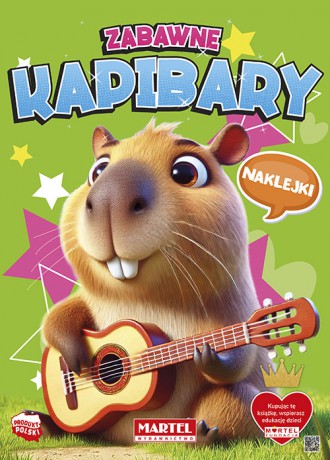 Zabawne kapibary. Kolorowanka z naklejkami - Katarzyna Salamon [KSIĄŻKA]