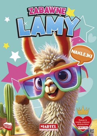 Zabawne lamy. Kolorowanka z naklejkami - Katarzyna Salamon [KSIĄŻKA]