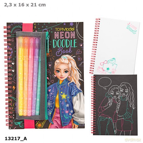 Zestaw Neon Doodle Top Model z żelpenami 13217A