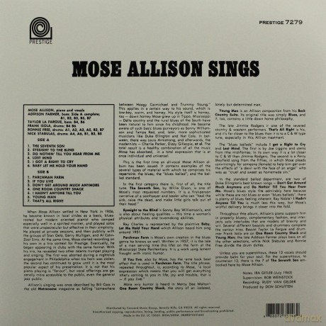 Allison Mose: Mose Allison Sings [WINYL]