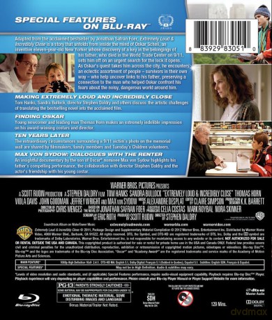 Extremely Loud and Incredibly Close (Strasznie głośno, niesamowicie blisko) [Blu-Ray]