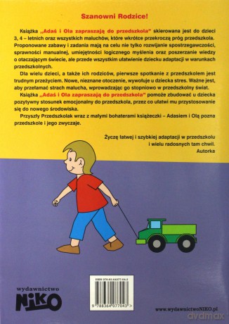 Adaś i Ola Zapraszają Do Przedszkola. Ponad 100 Naklejek - Siedlanowska Katarzyna [KSIĄŻKA]