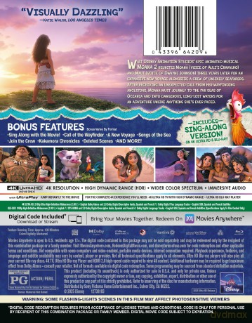 Moana 2 (Vaiana 2) (steelbook) [Blu-Ray 4K]+[Blu-Ray]