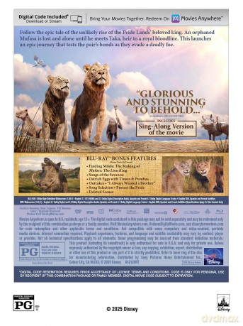 Mufasa: The Lion King (Mufasa: Król Lew) [Blu-Ray]+[DVD]