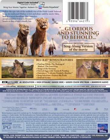 Mufasa: The Lion King (Mufasa: Król Lew) (steelbook) [Blu-Ray 4K]+[Blu-Ray]