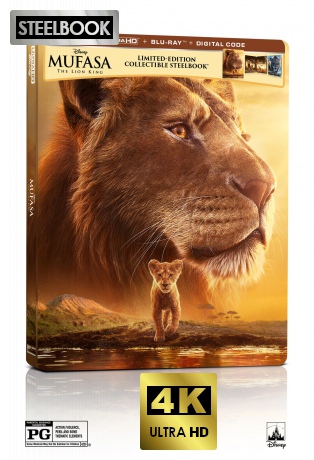 Mufasa: The Lion King (Mufasa: Król Lew) (steelbook) [Blu-Ray 4K]+[Blu-Ray]