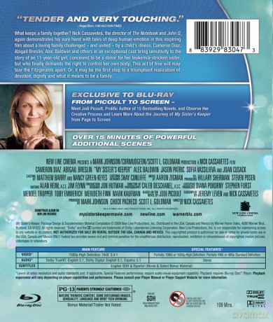 My Sister's Keeper (Bez mojej zgody) [Blu-Ray]