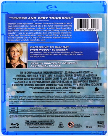 My Sister's Keeper (Bez mojej zgody) [Blu-Ray]