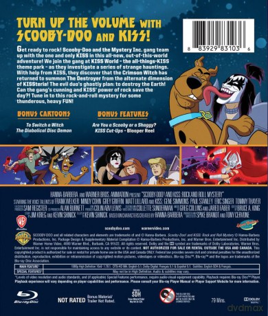 Scooby-Doo! & KISS: Rock & Roll Mystery (Scooby-Doo i Kiss: Straszenie na scenie) [Blu-Ray]