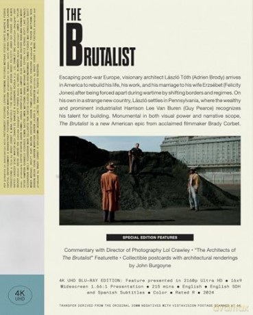 The Brutalist (Brutalista) [Blu-Ray 4K]