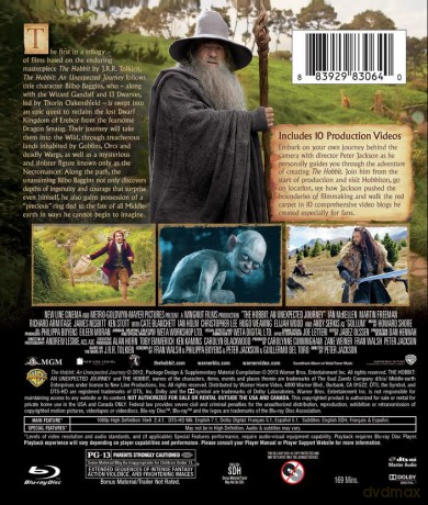 The Hobbit: An Unexpected Journey (Hobbit: Niezwykła podróż) [Blu-Ray]