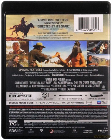 The Outlaw Josey Wales (Wyjęty spod prawa Josey Wales) [Blu-Ray 4K]