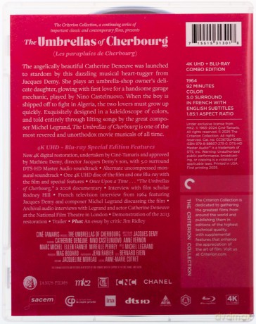 The Umbrellas of Cherbourg (Parasolki z Cherbourga) (The Criterion Collection) [Blu-Ray 4K]+[Blu-Ray]