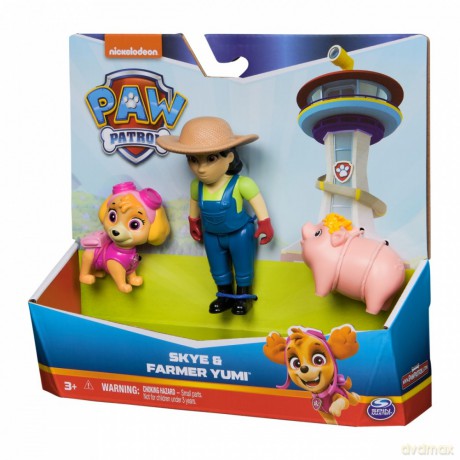 Figurki Psi Patrol Skye, Farmerka Yumi, świnka [FIGURKA]