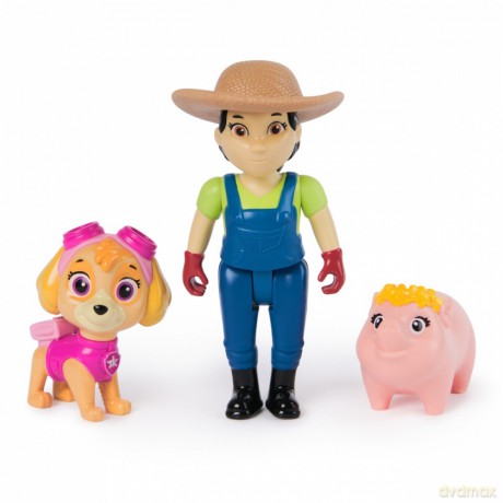 Figurki Psi Patrol Skye, Farmerka Yumi, świnka [FIGURKA]