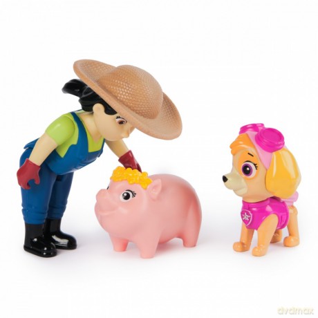 Figurki Psi Patrol Skye, Farmerka Yumi, świnka [FIGURKA]